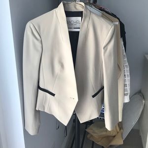 Women's beige suit with black detail by Rachel Roy