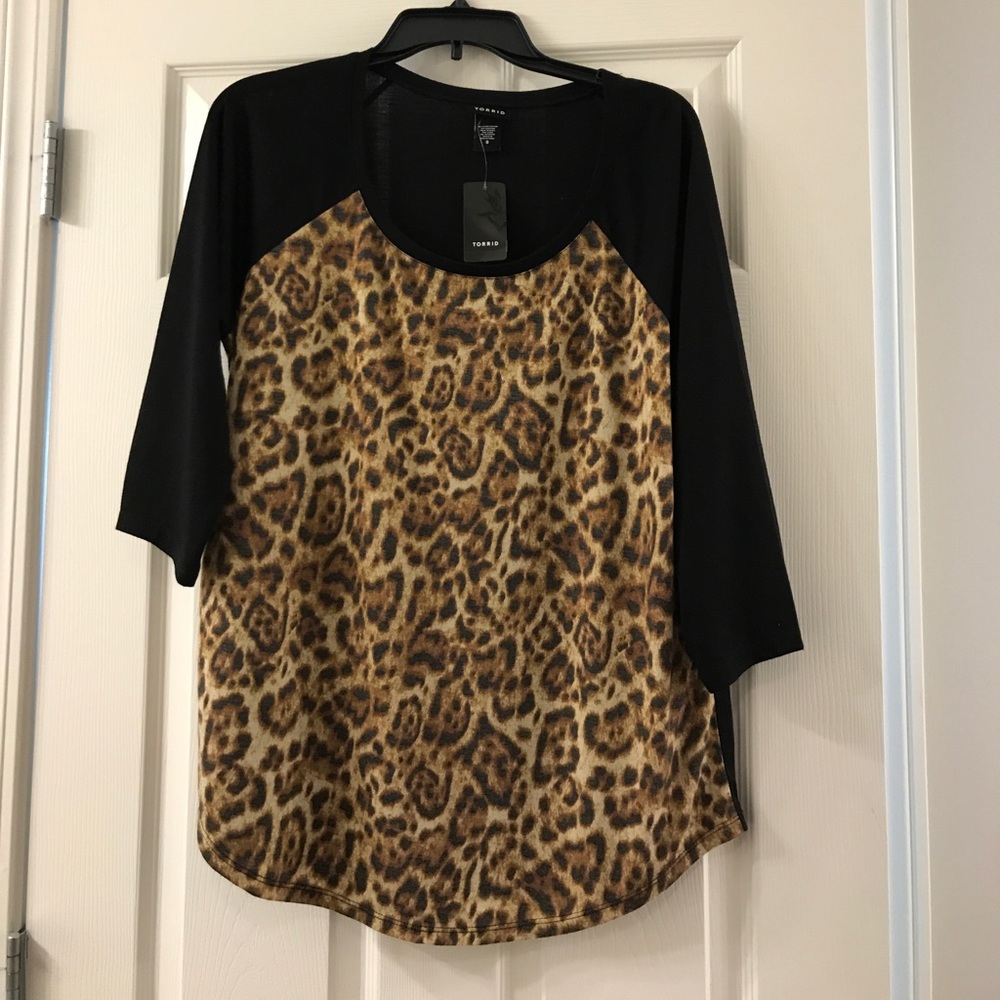 Torrid cheetah top size 0