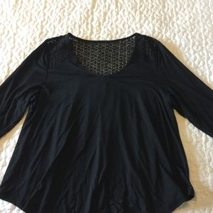 Crochet yoke Old Navy top