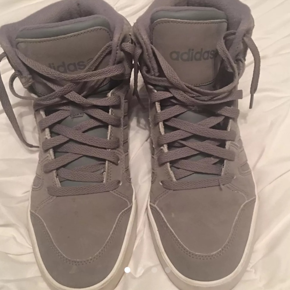 adidas grey high tops