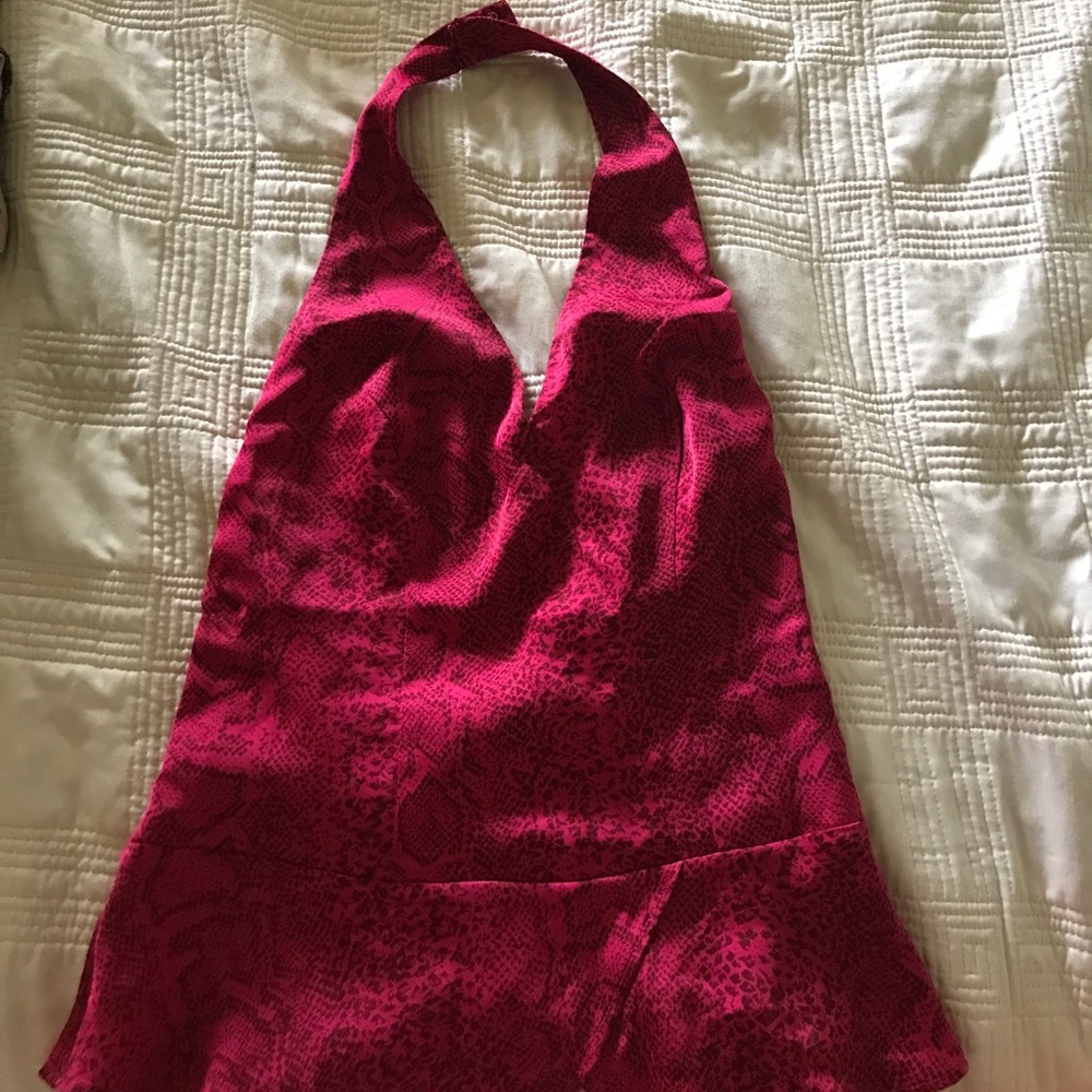 A pink printed shirt