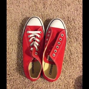 Gently worn red converse