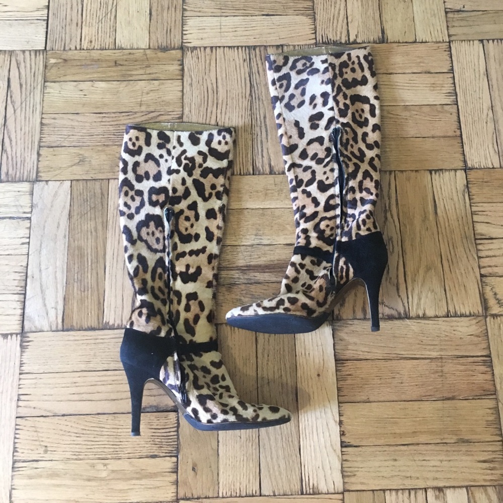 Roberto Cavalli pony hair boots barely worn