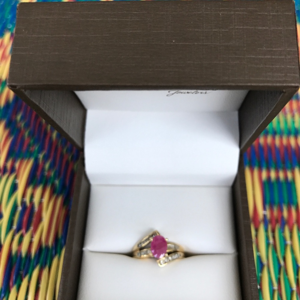 Pink 14k gold ring