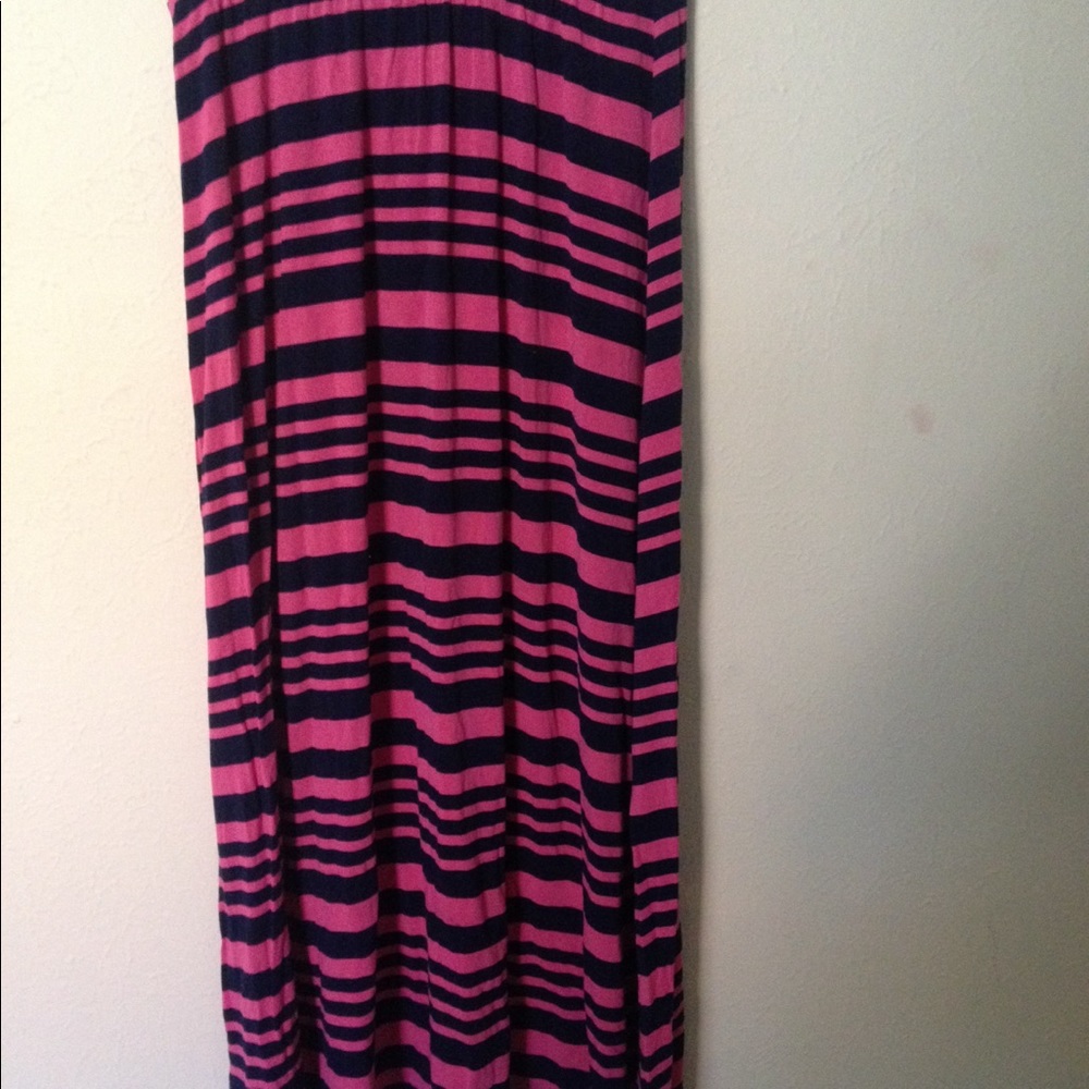 Long pink and blue kids skirt