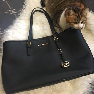 Michael Kors Jet Set Travel Tote Bag - Black