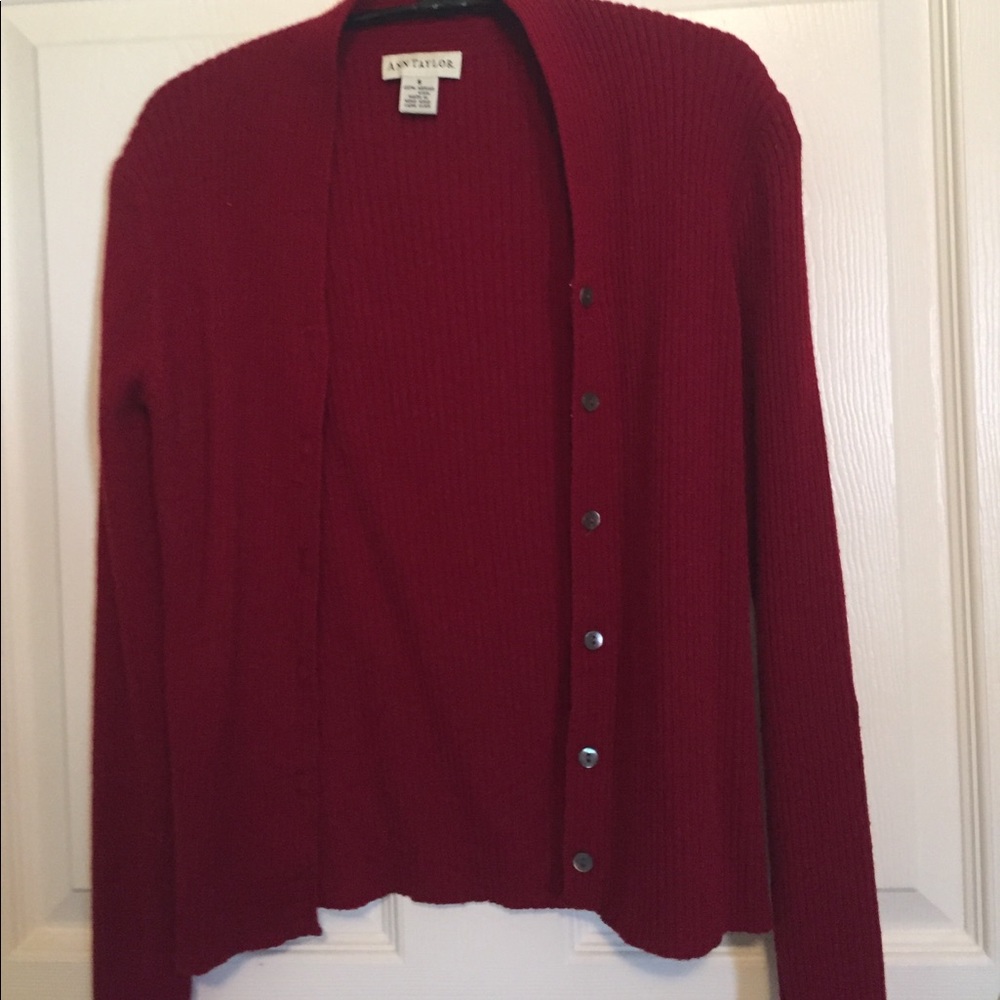 Red Ann Taylor sweater