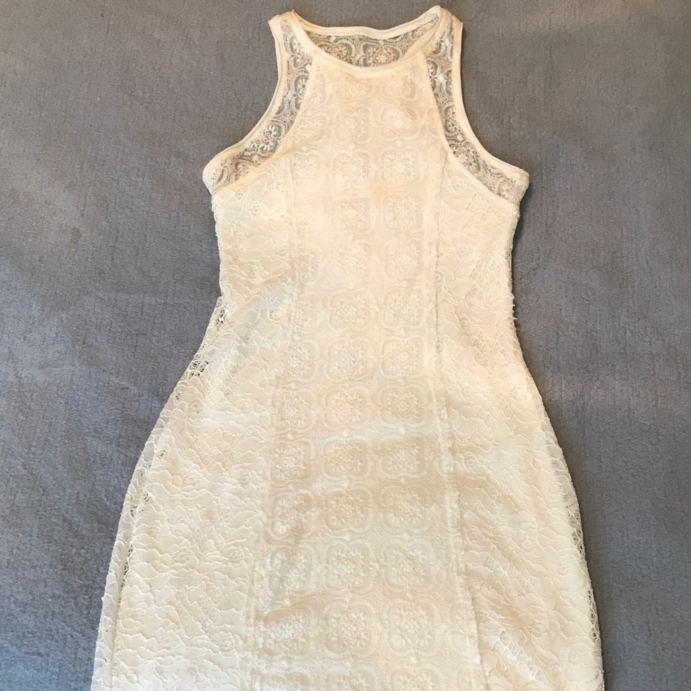 White Lace Dress Sz Small Abercrombie and Fitch
