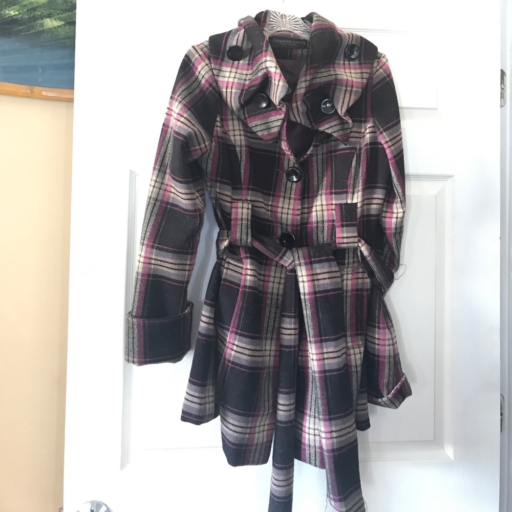 Giafranco Rossi plaid winter coat