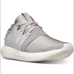Adidas Tubular Viral Sneakers (Silver/White)