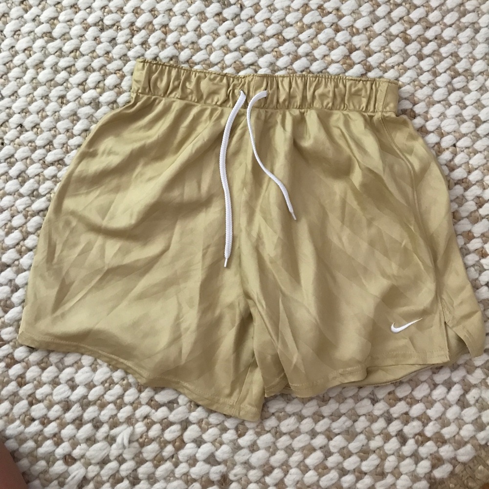 Gold Nike Soccer Shorts