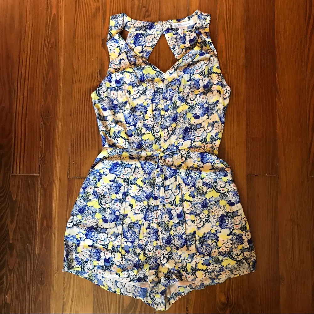 BCBG flower romper
