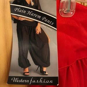 Red Belly Dancing Top and Bottoms