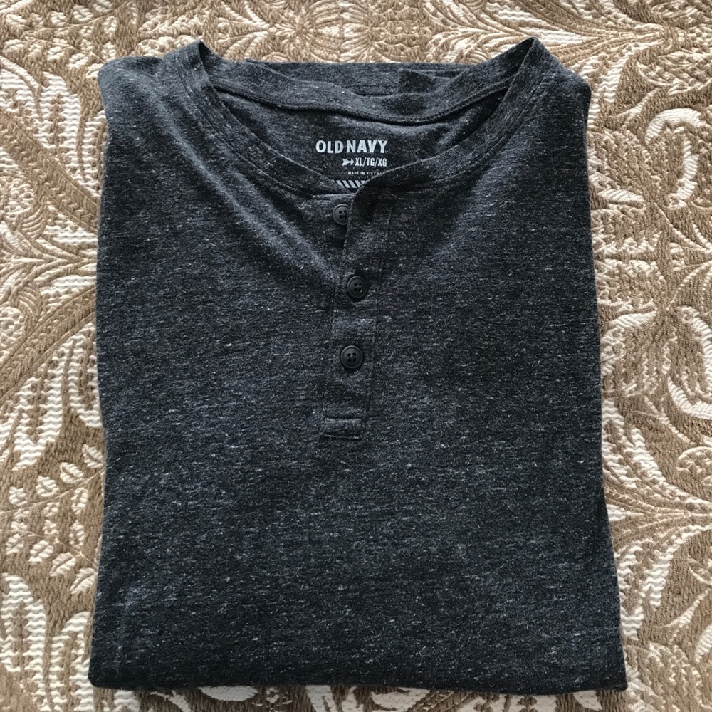 Old Navy XL Charcoal Henley
