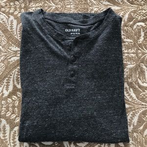 Old Navy XL Charcoal Henley