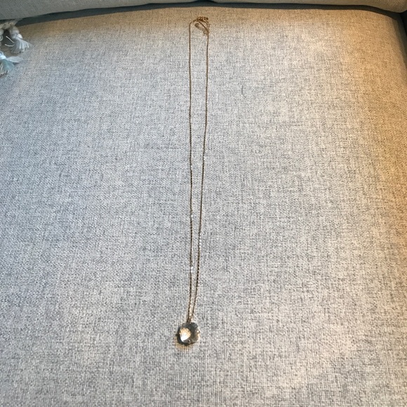 Express Faceted Square Stone Pendant Necklace - Picture 2 of 4