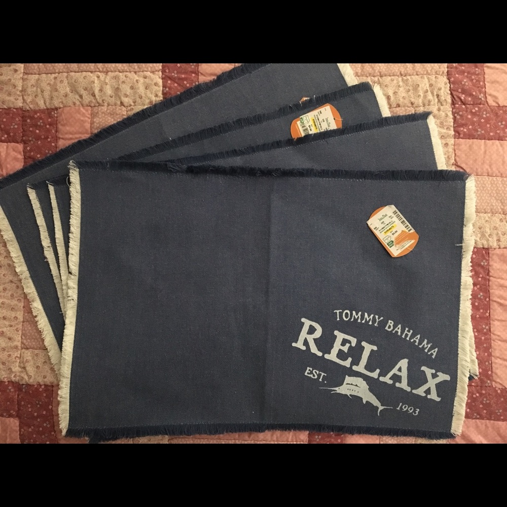 FINAL PRICE. Four Tommy Bahama placemats