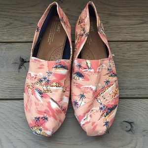 Like NEW- Paradise Toms, Size 8