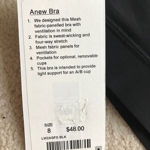 Lululemon anew bra