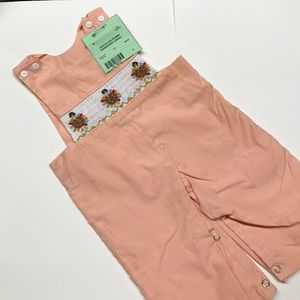 Castle and Crowns boys 6 month smocked longall EUC