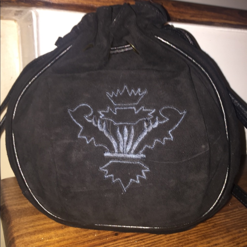 Suede satchel