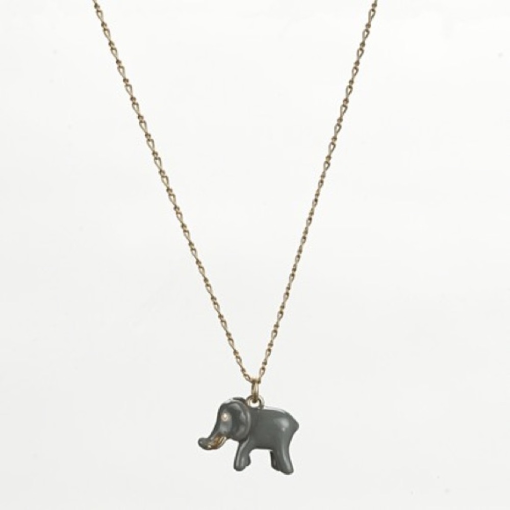 J. Crew Elephant Pendant Necklace