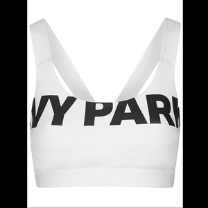 Ivy Park White Sports Bra