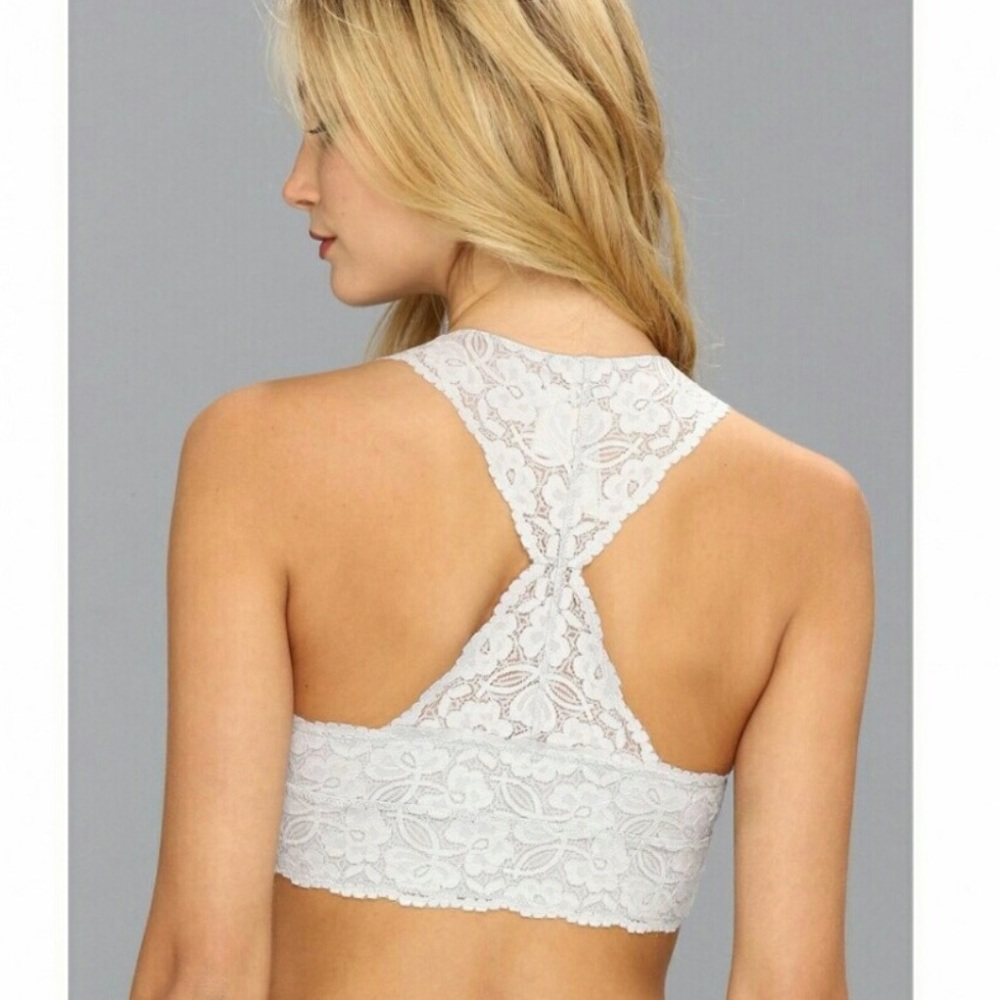 NWT Intimately Free People white lace racerback - Picture 2 of 3