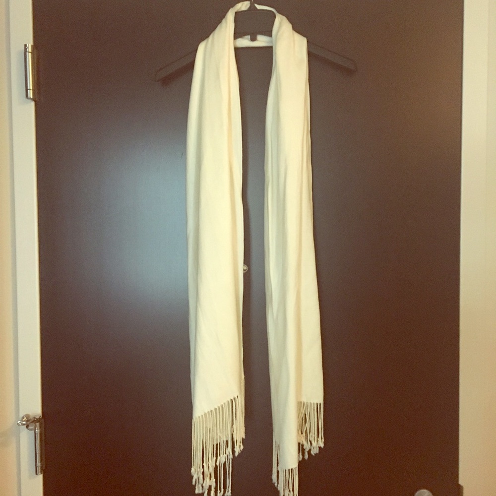 Cream colored scarf