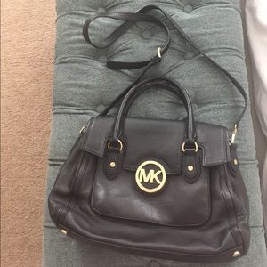 Black leather Michael Kors