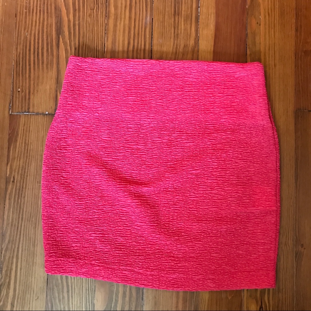 BCBG sexy coral bandage skirt