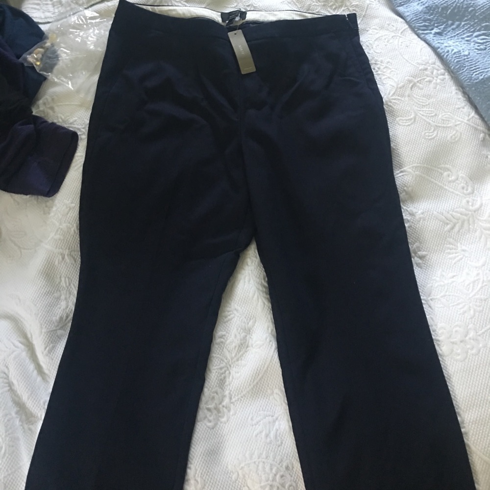J crew Navy crop pants