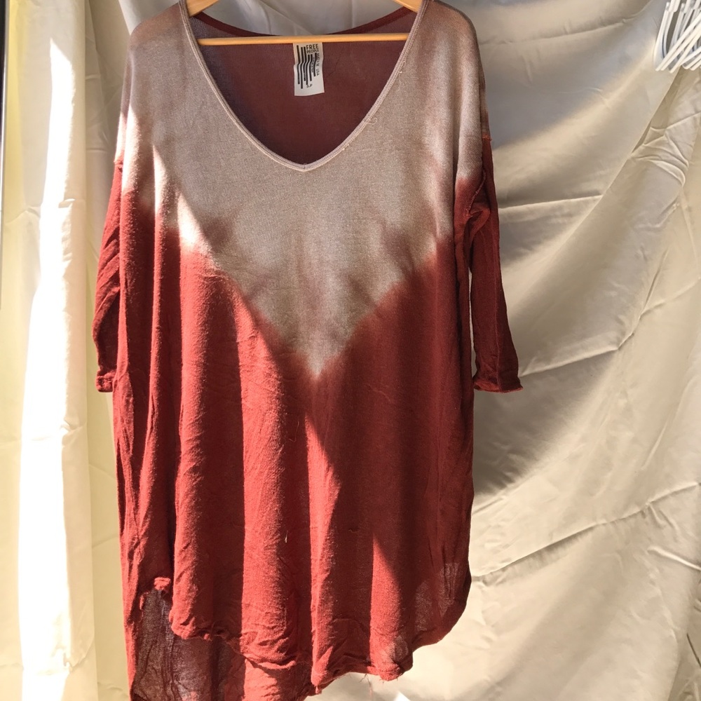Rust ombré top