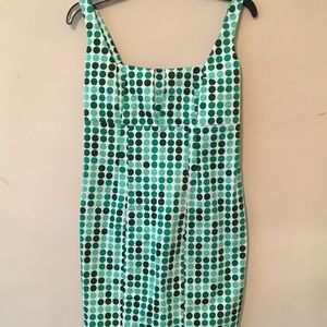 Sleeveless Calvin Klein dress.