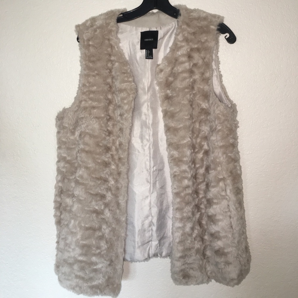 Fur (don't worry it's not real) vest.
