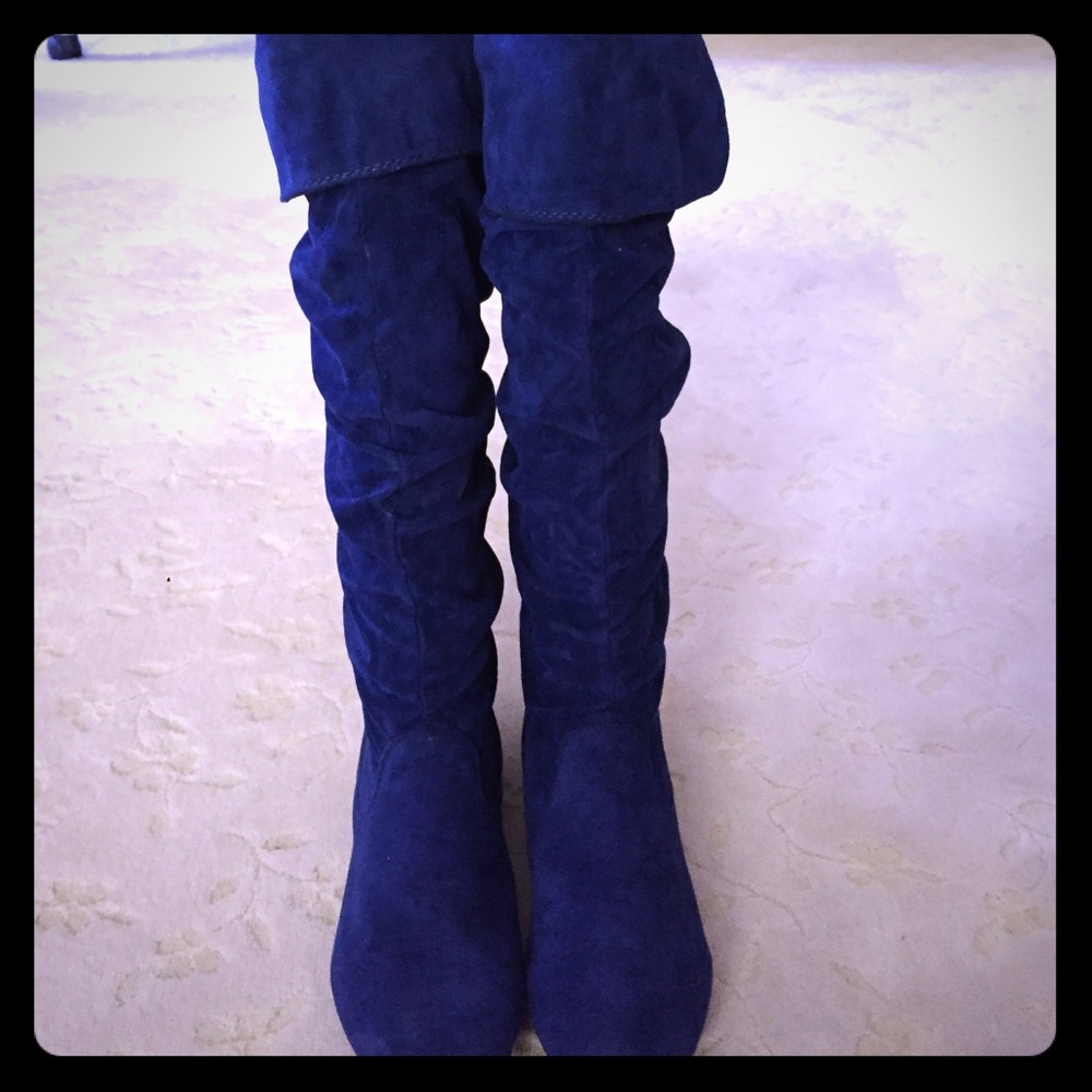 Brand new Qupid cobalt blue boot