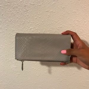 Faux snake skin wallet
