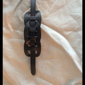 Hermes Black leather Bracelet