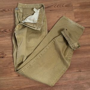 Men's worn in beige Denim