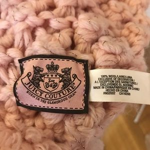 Juicy couture super chunky scarf with Pom Poms