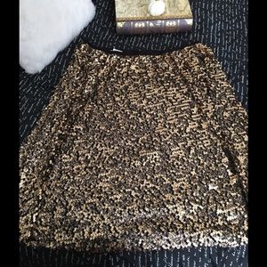 Ava and Viv Gold Sequin Skirt