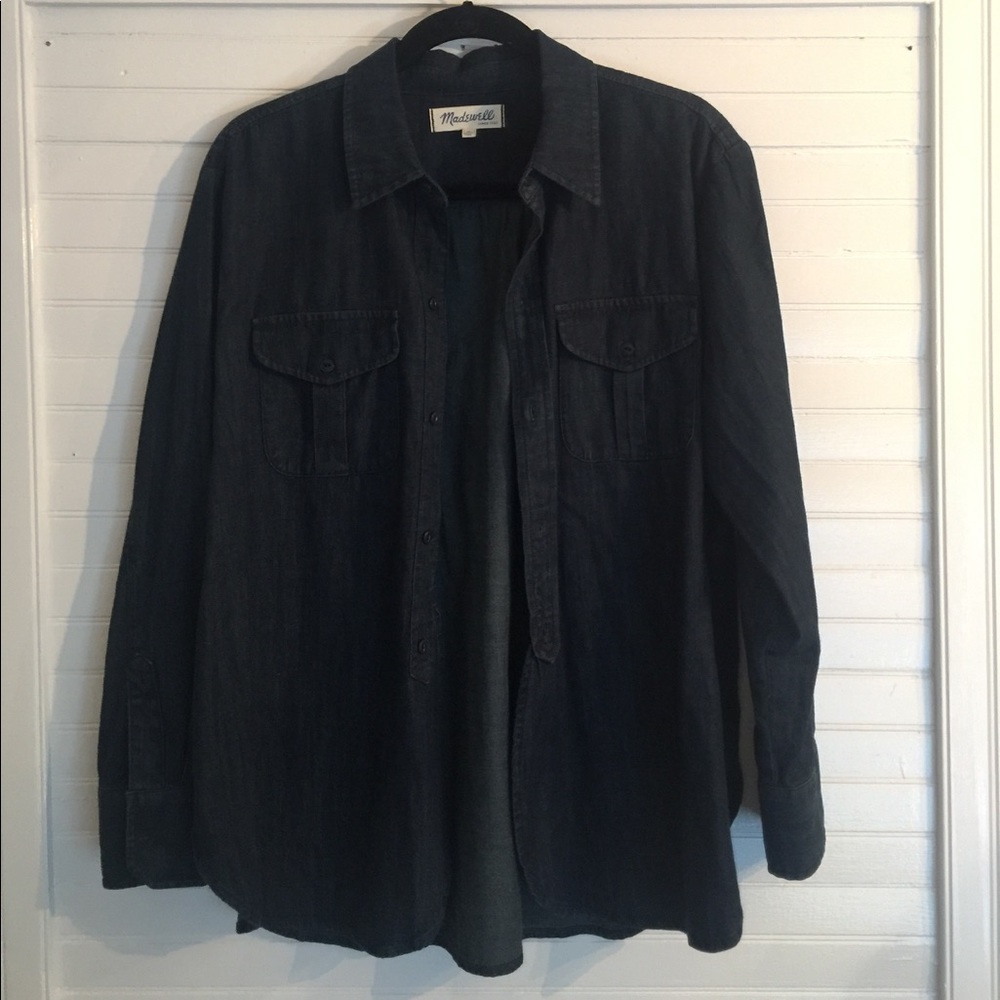 Brand New Madewell Dark Wash Chambray Top