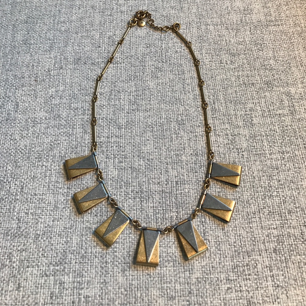 J. Crew Gold and Silver Statement Necklace