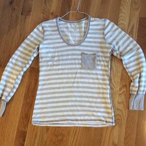 Loveappella long sleeve strip top - Medium