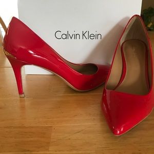 ❤️ Calvin Klein Red Pumps 👠