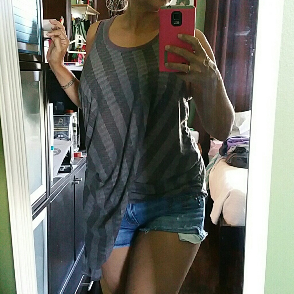 Free People Asymmetrical cotton shirt