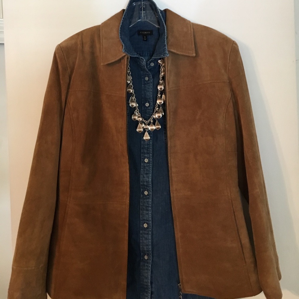 Washable suede jacket EUC