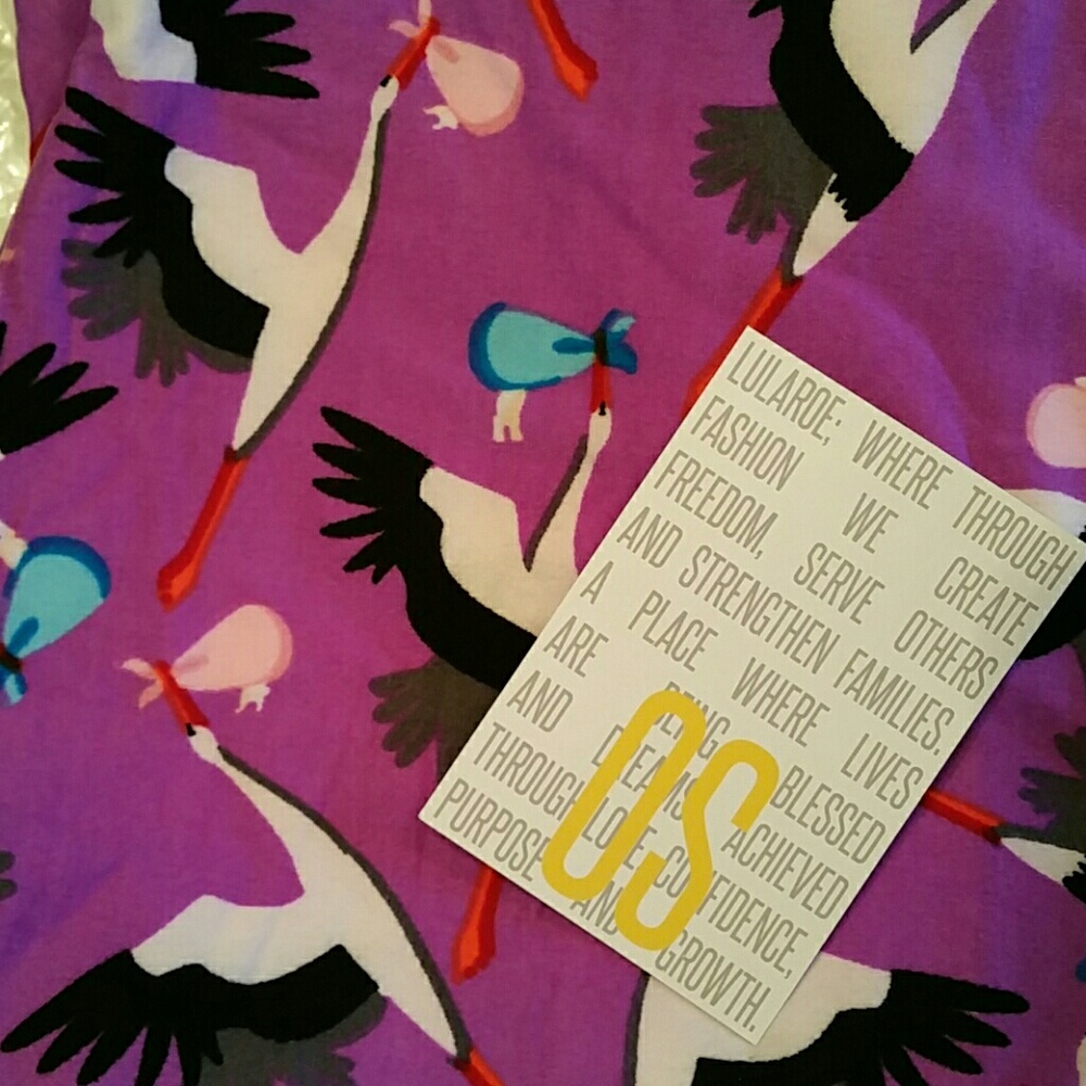 Lularoe OS Stork Leggings
