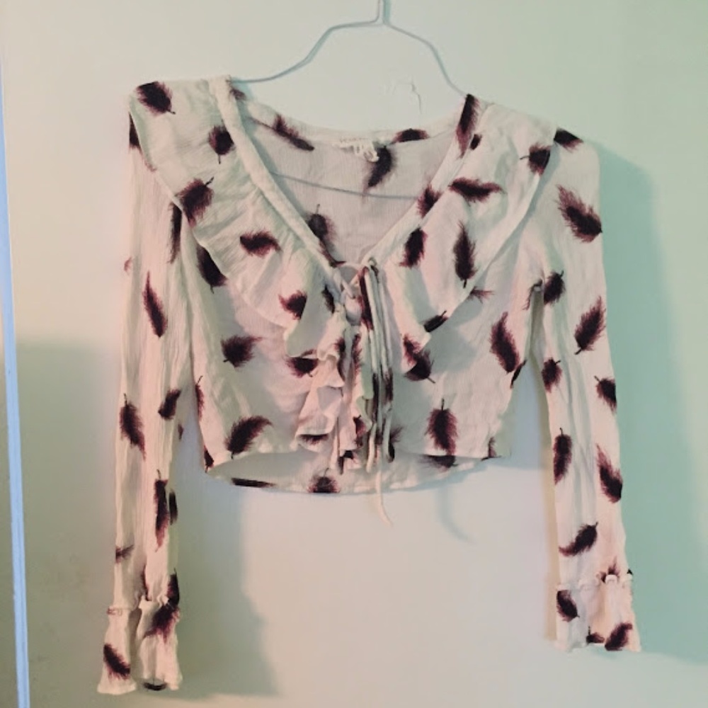 Forever 21 long sleeve crop top