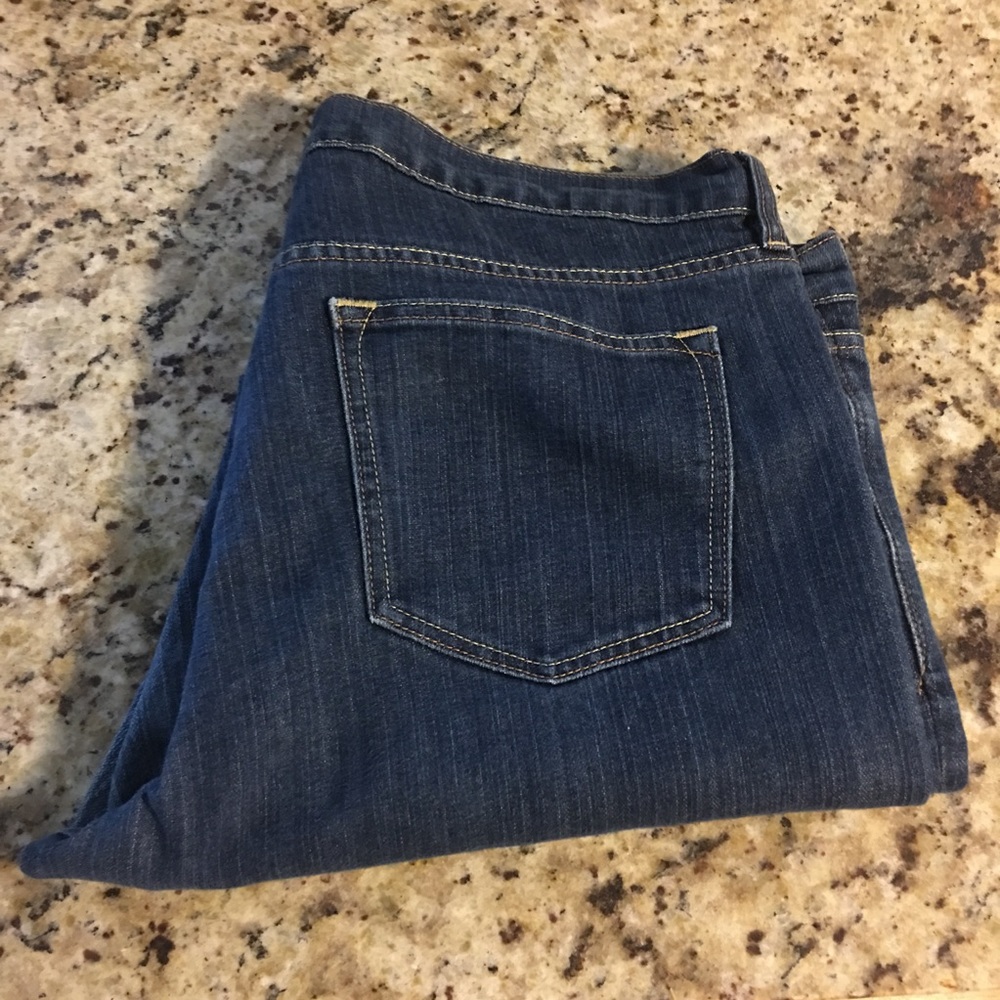 Old Navy Diva Jeans Med/Dark Wash Bootcut Sz 18
